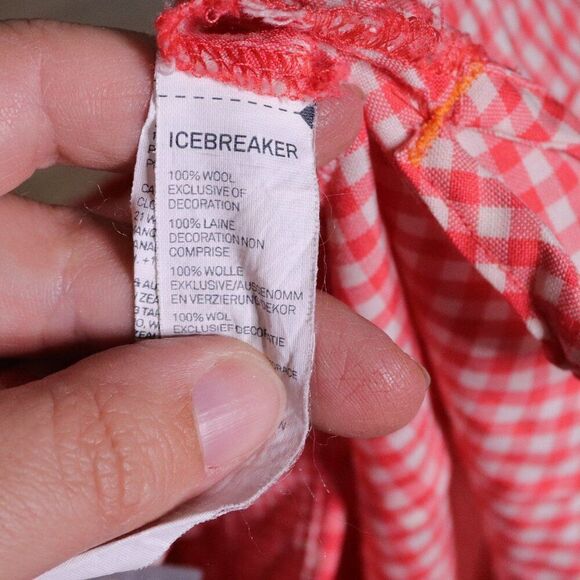 Icebreaker | Short Sleeve Button Down Wool Shirt Gingham XS - Picture 5 of 6